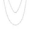 Links of Italy Sterling Silver, 2mm Figaro Chain - Rhodium Plated - Available Sizes: 20  , 22  , 24  Inches - 2 of 3