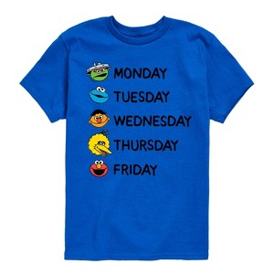 Boys' - Sesame Street - Days Of The Week Short Sleeve Graphic T-Shirt - 1 of 4