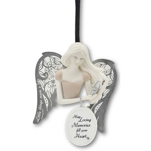 Pavilion Gift Company - Loving Memories - 3" Angel Ornament - Tree Ornaments - 1 of 3