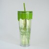 Silver Buffalo Shrek - Shrek Keep Out Slime 26oz. Plastic Drip Tumbler - 3 of 4