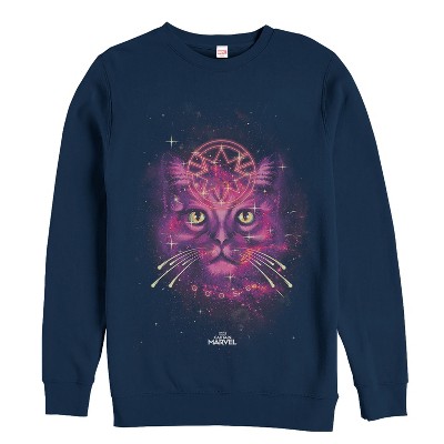 Men's Marvel Captain Marvel Cosmic Goose Cat Sweatshirt