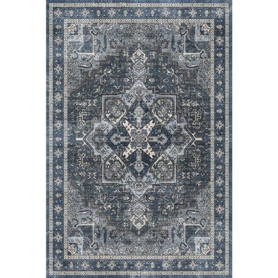 Machine Washable Non Slip Rugs Low Pile Rug Indoor Carpet