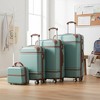 Polibi Vintage 4-Piece Expandable Hardshell Luggage Set with Cosmetic Case - 2 of 4