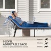 Aghana Digitals 2-Pack Foldable Outdoor Lounge Chairs with 5-Position Recline, Removable Cushions & - 3 of 4