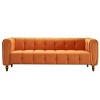 83"Modern Sofa Couch,Velvet Couch,Elegant Sofa Minimalist Design With Gold Metal Legs,3 Seater Couch For Living Room Apartment,Office-Cuddlewood - 3 of 4