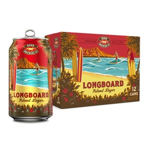Kona Longboard Island Lager Beer - 12pk/12 fl oz Cans - 1 of 4