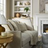 Woven Striped Throw Pillow Neutral/Dark Tan - Threshold™ designed with Studio McGee - 2 of 4