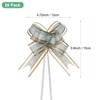 Unique Bargains Plastic Gold Edge Satin Multipurpose Ribbon Pull Bows 20 Pcs - 3 of 4