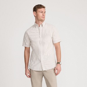 Lands' End Men's Short Sleeve Seersucker Shirt - 1 of 4