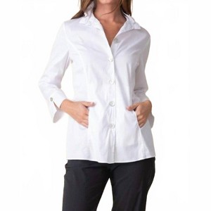 Women's Perfect Travel Sculpted Collar Shirt - habitat - 1 of 4