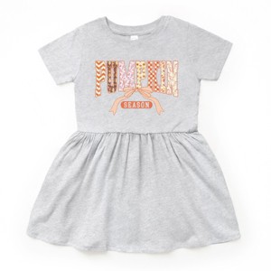Pumpkin Season Patterns - Toddler Graphic Dress - 1 of 3