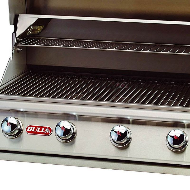 Bull Lonestar 4 Burner 30'' Stainless Steel Gas Barbecue Grill Head, Natural Gas, 6 of 7