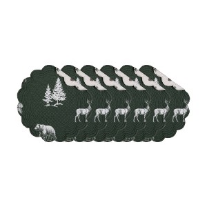 C&F Home Fernwood Forest 100% Cotton Quilted Set of 6 Placemats 17" - 1 of 4