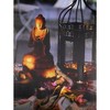 Northlight 15.75" LED Flickering Candles in a Metal Lantern with Buddha Wall Art - 3 of 3