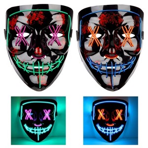 Halloween Led Mask Light Up Scary Mask Purge Mask - 1 of 4