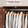 Armoire Wardrobe Closet with 2 Drawers,72" Wooden Tall Clothing Wardrobe Cabinet with Hanging Rod, Armoire with Doors Adjustable Shelves for Bedroom - 4 of 4
