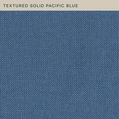 Pacific Blue Textured Solid Midback Dining Chair Cushion