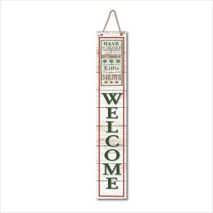 Courtside Market Merry Little Christmas 7x40 Hanging Artboard with Twine - 1 of 2