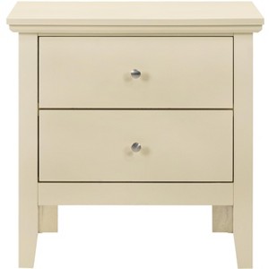 Passion Furniture Primo 2-Drawer Nightstand (24 in. H x 19 in. W x 15.5 in. D) - 1 of 4