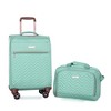 Vynxaria 4-Piece Green Softshell Luggage Set (16/20/24/28) Spinner Wheels Durable for Travel Camping Outdoor Trips - 4 of 4