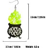 Halloween Cherry & Pumpkin Earrings - Cute Ghost Acrylic Dangle Earrings for Women, Funny Costume Accessories - 4 of 4