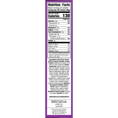 Annie's Crackers Gluten Free Cheddar - 4oz