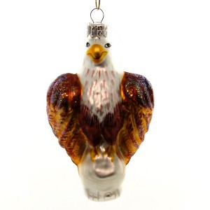 Tannenbaum Treasures 4.5 Inch Eagle Poland Mouth Blown Glass Tree Ornaments - 1 of 2