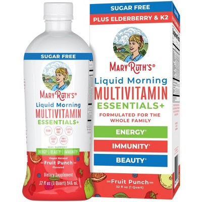 MaryRuth's Morning Multivitamin Liquid, Fruit Punch, 32 oz