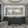 Apmir Super Bright Front & Back LED Lighted Anti-Fog Aluminum Alloy Framed Tempered Glass Bathroom/Vanity Mirror with ETL & 3-Year Warranty - 2 of 4
