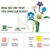 INFURNIC 3D Puzzles Flower Building Kit 488 PCS DIY Artificial Bouquet Creative Gift for Home Decor, Multicolored, 3.71"*2.26"*8.58" - 3 of 4