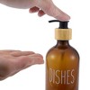 Unique Bargains Elegant Contains the Letters DISHES Soap Pump Dispenser for Bathroom 16.9oz 1 Pc - 3 of 4