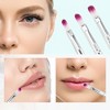 Unique Bargains Lip Makeup Brushes and Sets Brown 3 Pcs - 3 of 4