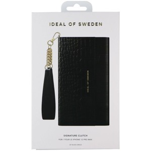 iDeal of Sweden Signature Clutch Case for iPhone 12 Pro Max - Jet Black Croco - 1 of 1