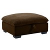 CENGHU Corduroy Fabric Ottoman Footrest to Combine with 2/3/4 Seater Sofa, Bedroom End Bench, Ottoman Entryway Footstool, Ottoman Bench with Storage - 2 of 4