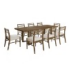 Christopher Knight Home Candice Modern 9 Piece Rubberwood Upholstered Dining Set - 2 of 4