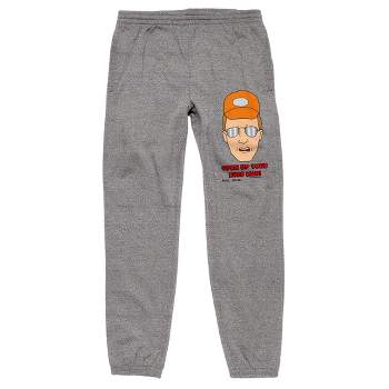 King of the Hill Dale Gribble "Open Up Your Eyes Man" Men's Heather Gray Joggers