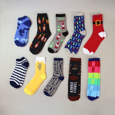 10pk Adult Socks Holiday/Food Bundle - Bullseye's Playground™