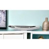 HomeRoots 32" Contempo Shiny Silver Long Boat Tray - 2 of 4