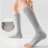 Anna-Kaci Unisex Non-Slip Crew Socks Two-Pack with Gripper Soles and Soft Stretch Fabric - 2 of 4