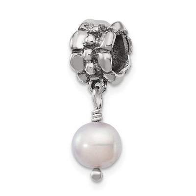 Black Bow Jewelry 6mm Lavender FW Cultured Pearl & Sterling Silver Dangle Bead Charm