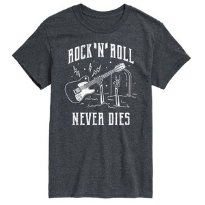 Men's - Instant Message - Rock N Roll Never Dies Short Sleeve Graphic T-Shirt - 1 of 4