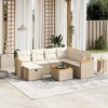 vidaXL Garden Sofa Set Beige - 2 of 4