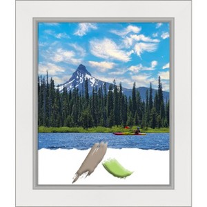 Amanti Art Eva White Silver Picture Frame - 1 of 4