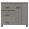vidaXL Sideboard HAMAR Light Gray 35.4 in.x15.7 in.x31.5 in. Solid Pinewood - 3 of 4