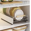 Metal Kitchen Pull-Out Drawer, Dish Drainer with Removable Tray, Kitchen Cupboard Storage Drawer Organizer Holder, Cupboard Organizers - 4 of 4
