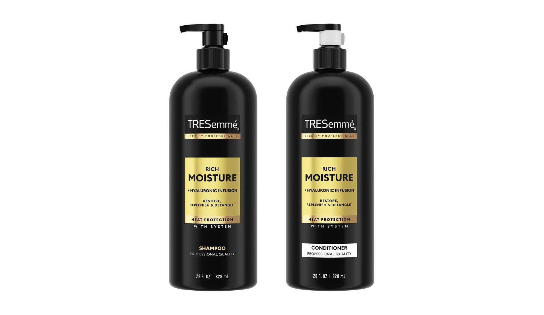 Tresemme Rich Moisture Shampoo and Conditioner Rich Moisture 2 ct for Dry Hair Formulated With Vitamin E and Biotin - 28oz