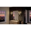 Urban Ambiance Luxury Contemporary Wall Sconce 16.625''H x 10.375''W,  Brushed Nickel Finish,  Parkes Collection, UHP4233 - 2 of 4