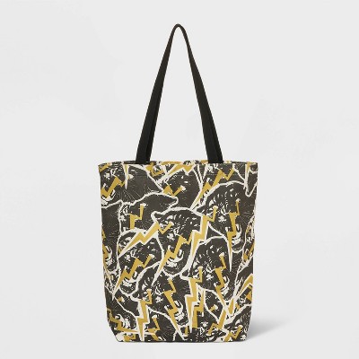 Burst Print Foldable Tote Bag - Black/red : Target