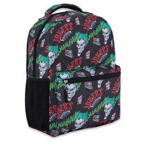 DC Comics Kids Batman Backpack - Batman, Superman, The Joker - Bookbag for Boys Girls Toddlers & Adults - Laptop & Lunchbox Compatible School Bag - 1 of 4