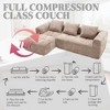 CAVINAS Modern Modular L-Shaped Sofa with Chaise Longue, 98.42-inch Loveseat Sofa with Small Side Pockets, Couches for Living Room - 4 of 4